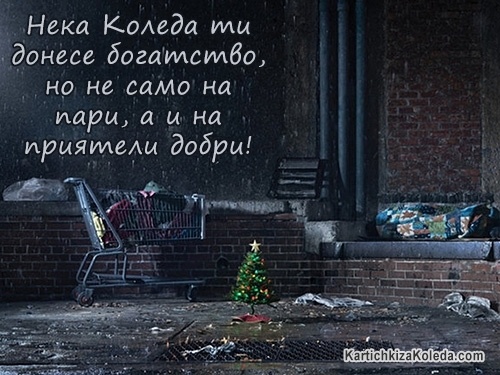 Нека Коледа ти донесе богатство, но не само на пари, а и на приятели добри!